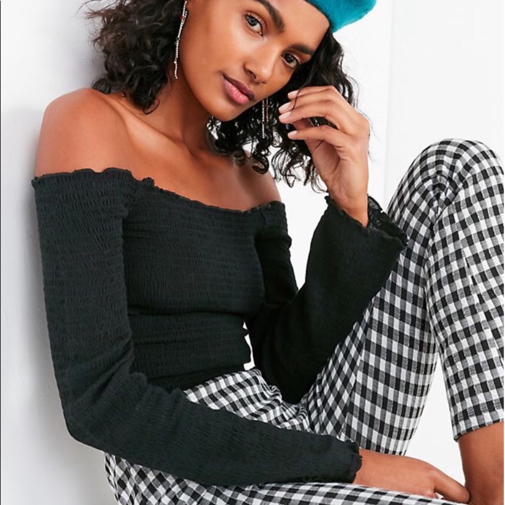 Urban Outfitters Smocked Long Sleeve